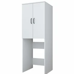 KD110 Waschmaschinenschrank | 100 % MELAMIN | Weiß