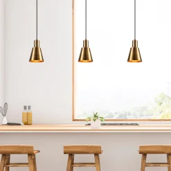 Kem Kronleuchter | METALLGEHÄUSE | Gold, Schwarz