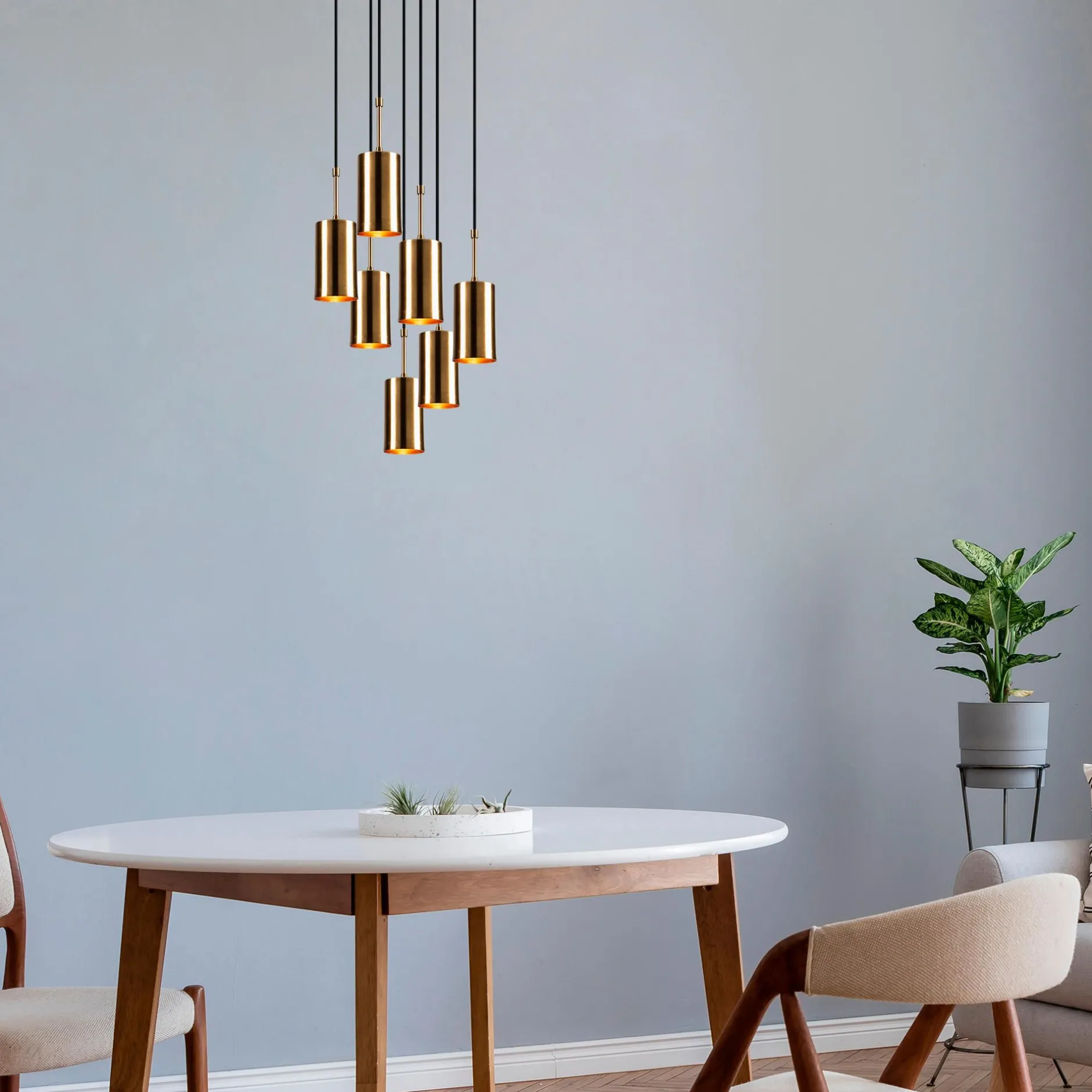 Kem Kronleuchter | METALLGEHÄUSE | Gold, Schwarz