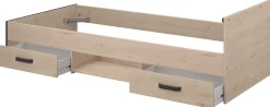Kinderbett Alma 90x200 mit Stauraum - eichendekor
