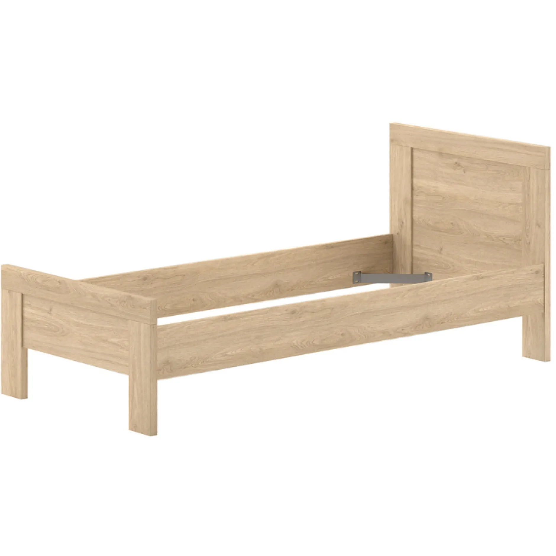 Kinderbett Sammie mit Bettkasten - 90x200cm - Eiche Dekor