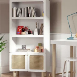 Kindergarderobe Ochna | 78,2 x 34,5 x 175,5 cm | Weiß