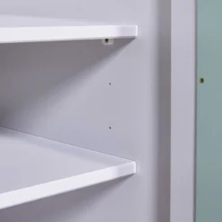 Kindergarderobe Prati Salvia | 92 x 59,5 x 205 | Spanplatte Holz | Mehrfarbig
