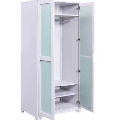 Kindergarderobe Prati Salvia | 92 x 59,5 x 205 | Spanplatte Holz | Mehrfarbig