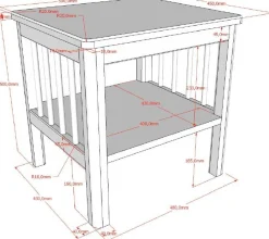 Kinderzimmer Forrest: Nachttisch, Bett 90x200, Kleiderschrank - Weißbuche