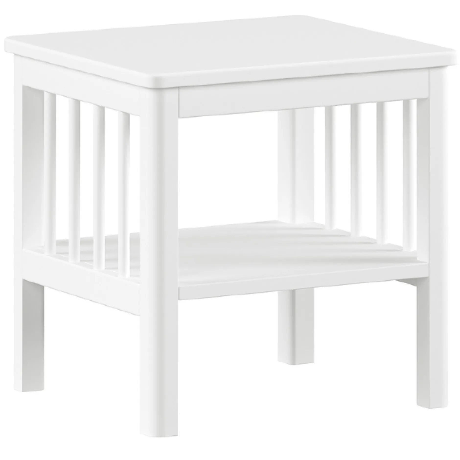 Kinderzimmer Forrest: Nachttisch, Bett 90x200, Kleiderschrank, Regal - Weißbuche