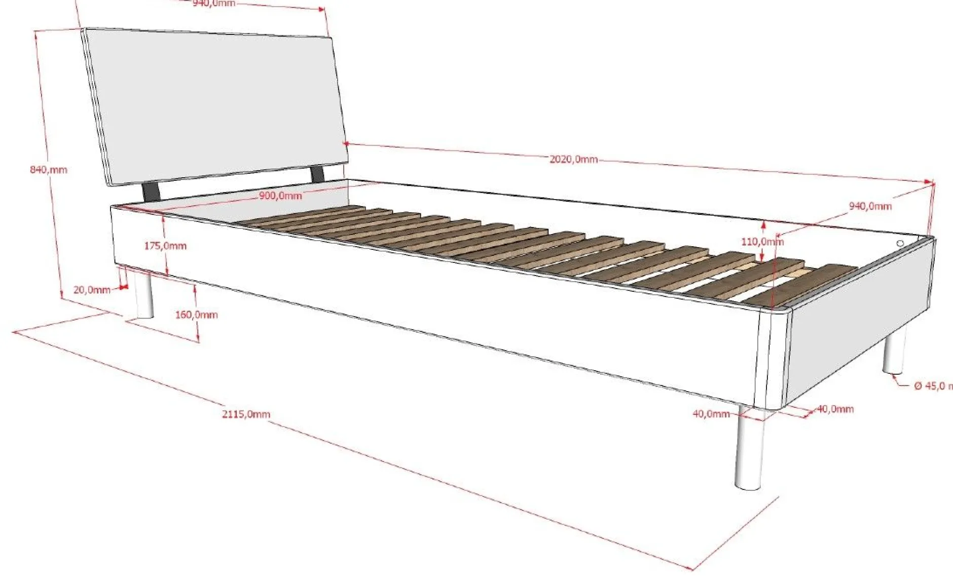 Kinderzimmer Forrest: Nachttisch, Bett 90x200, Kleiderschrank, Regal - Weißbuche