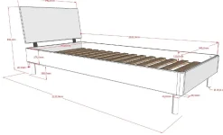 Kinderzimmer Forrest: Nachttisch, Bett 90x200, Schreibtisch - Weißbuche