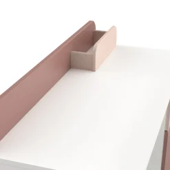 Kinderzimmer Janne: Bett 90x200cm, Nachttisch, Kleiderschrank, Schreibtisch - rosa/weiß
