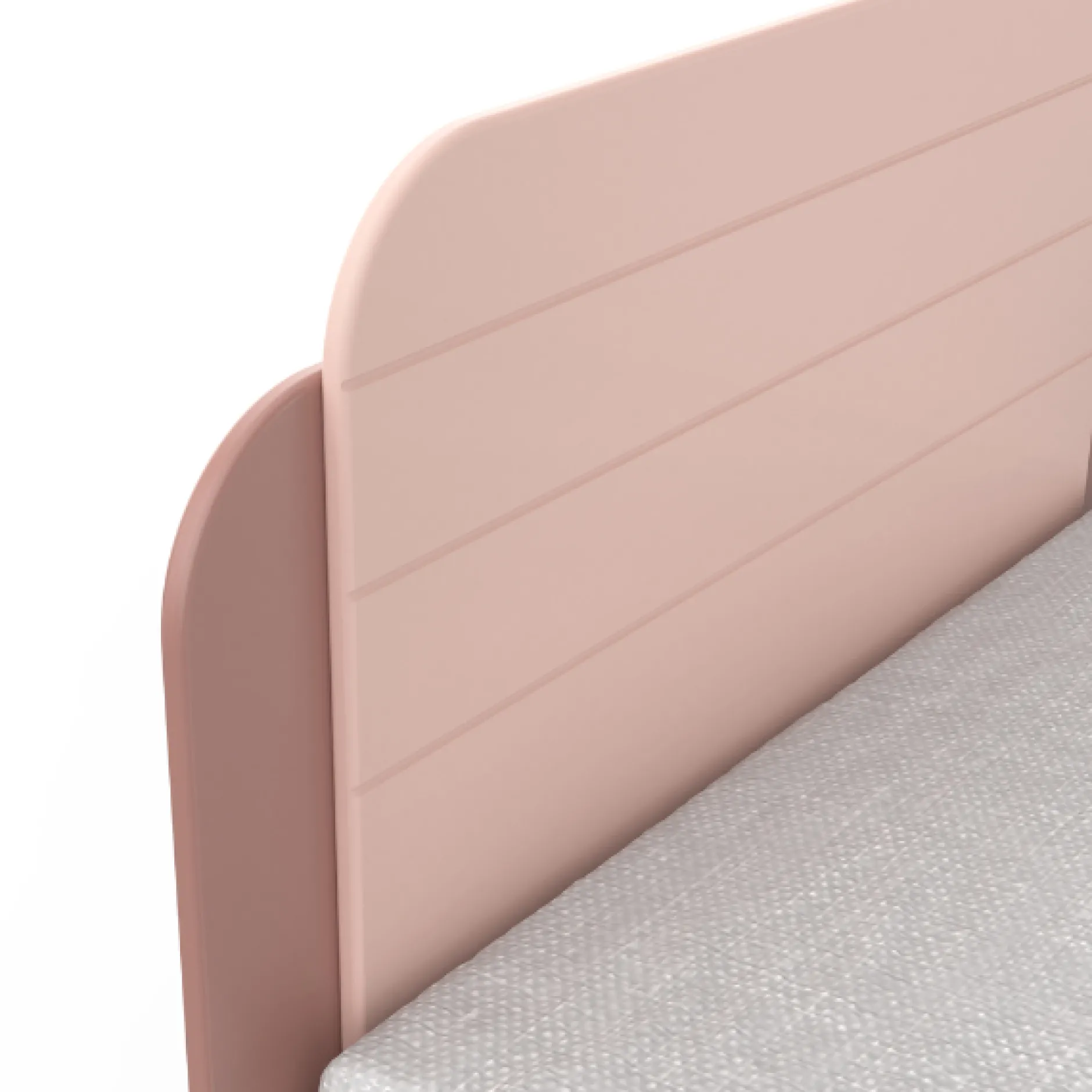 Kinderzimmer Janne: Bett 90x200cm, Nachttisch, Kommode, Kleiderschrank - rosa/weiß