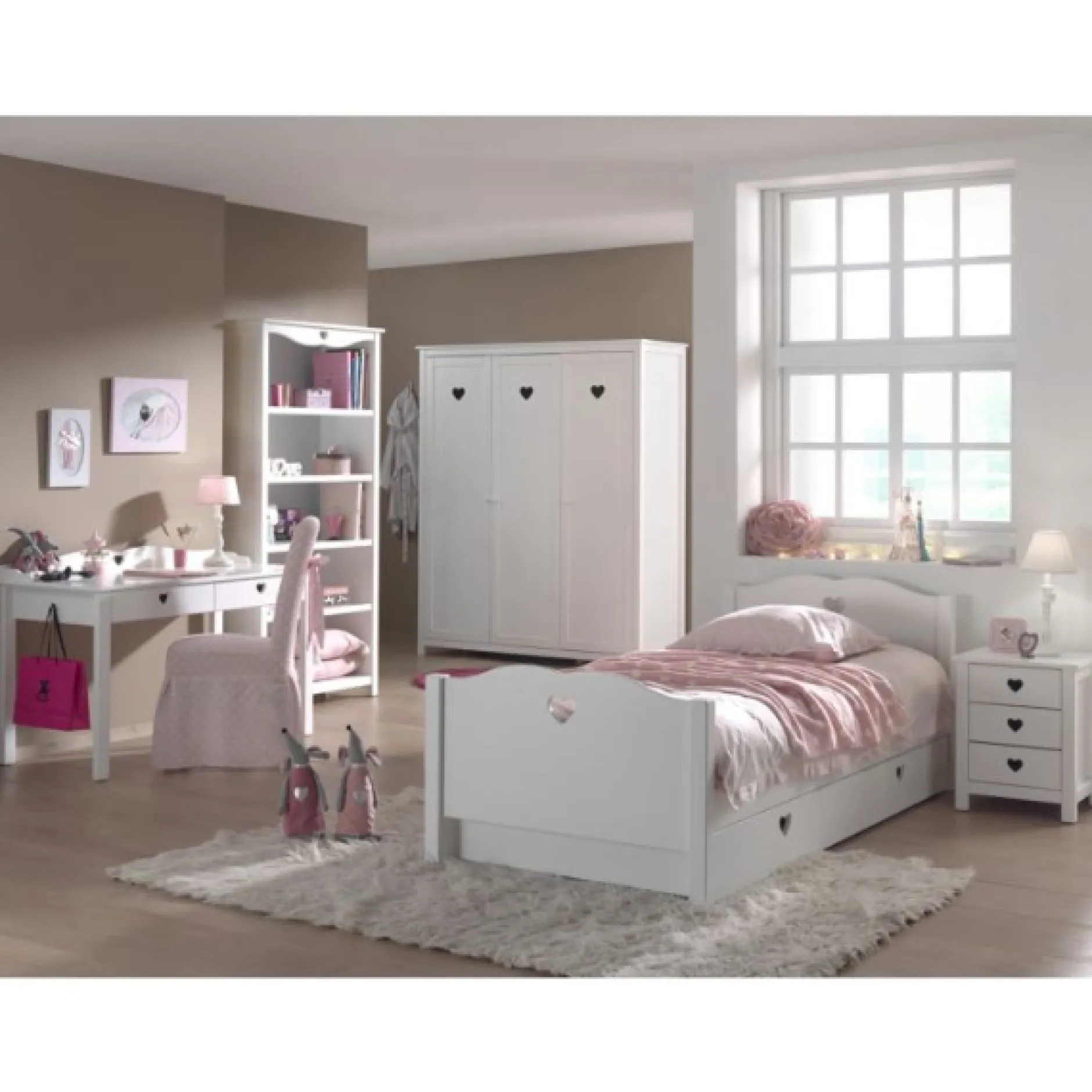 Kinderzimmer-Kombination Amori 8-weiß