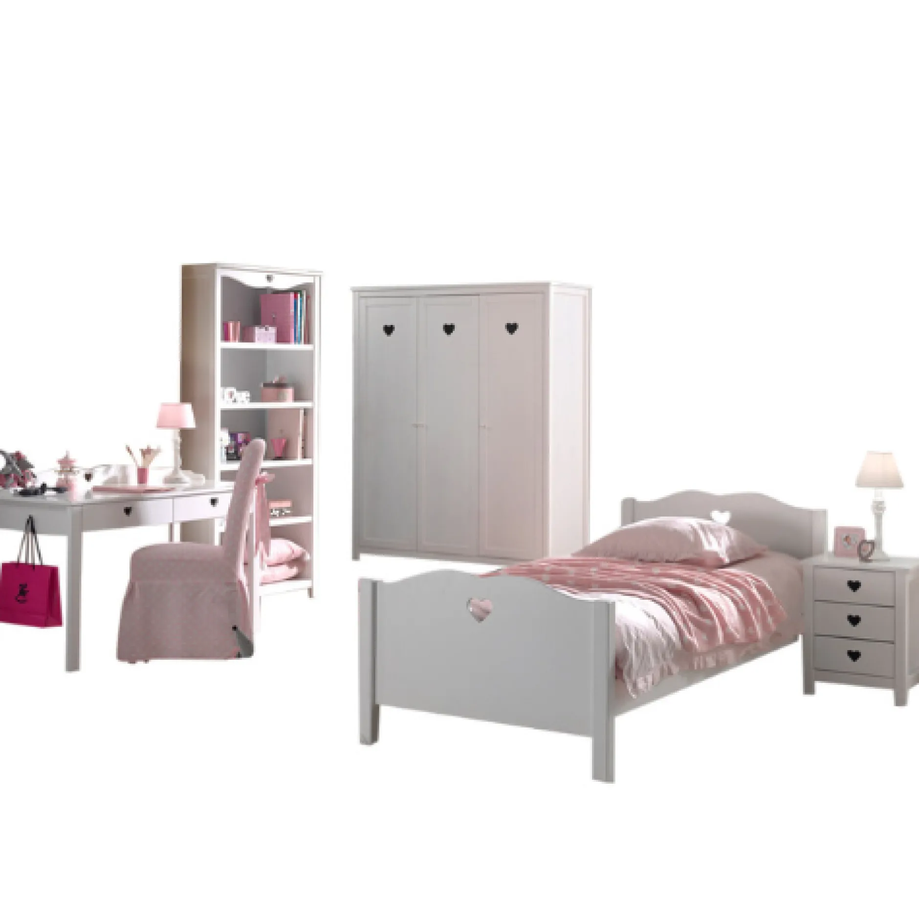 Kinderzimmer-Kombination Amori 7-weiß