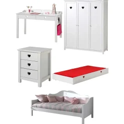 Kinderzimmer-Kombination Amori 11-weiß