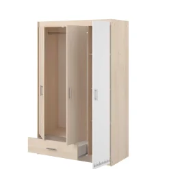 Kinderzimmerkombination Charly 90x200 | Kinderbett, Nachttisch, Kleiderschrank