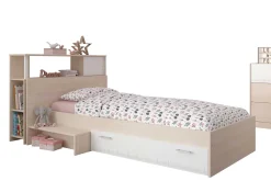Kinderzimmerkombination Charly 90x190 | Kinderbett, Rückenteil, Kleiderschrank, Kommode, Schreibtisch