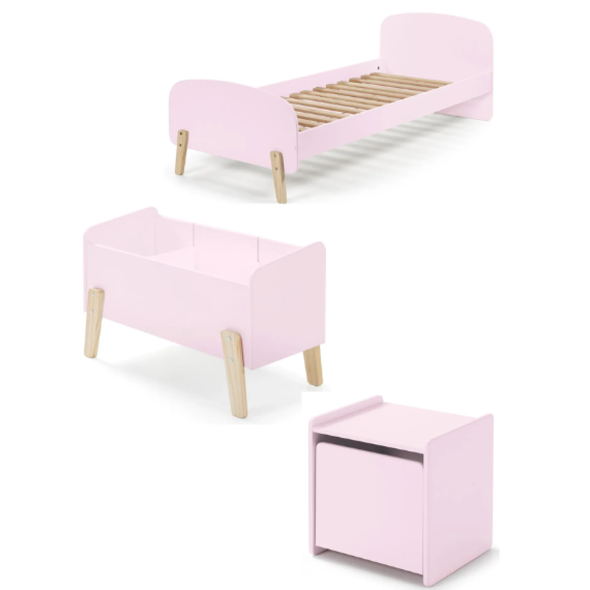 Kinderzimmer-Kombination 1 Kiddy-Rosa