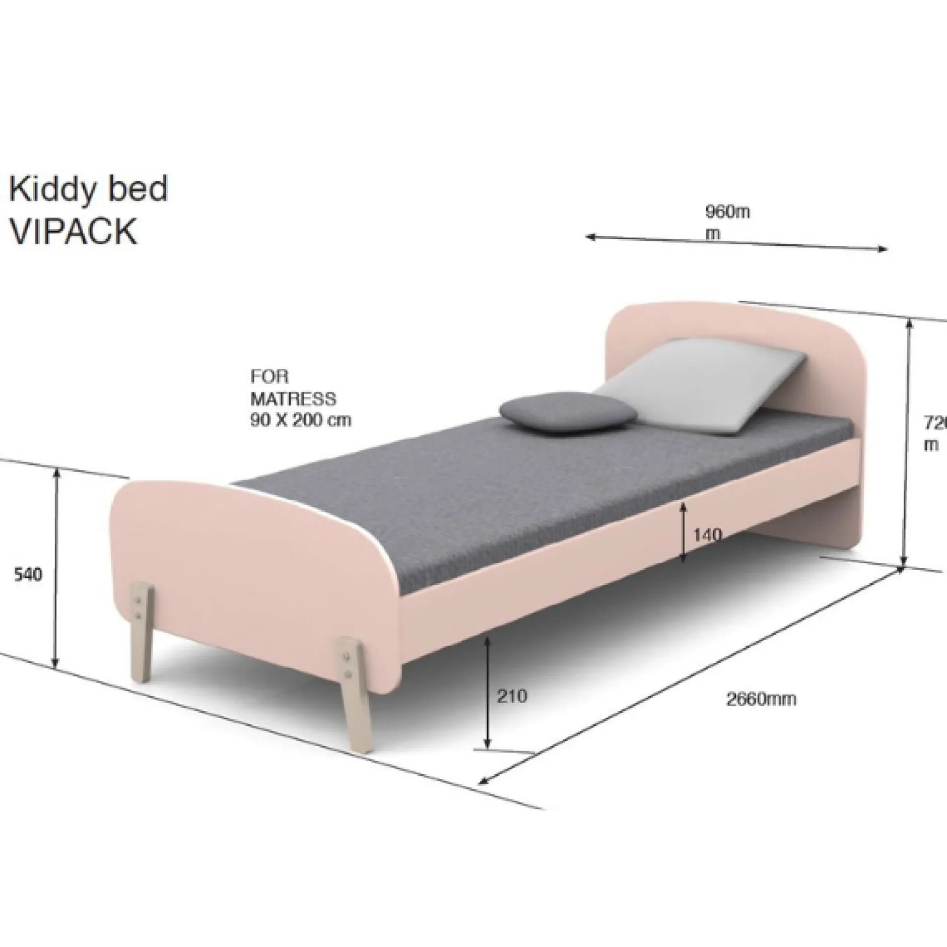 Kinderzimmer-Kombination 6 Kiddy-Rosa