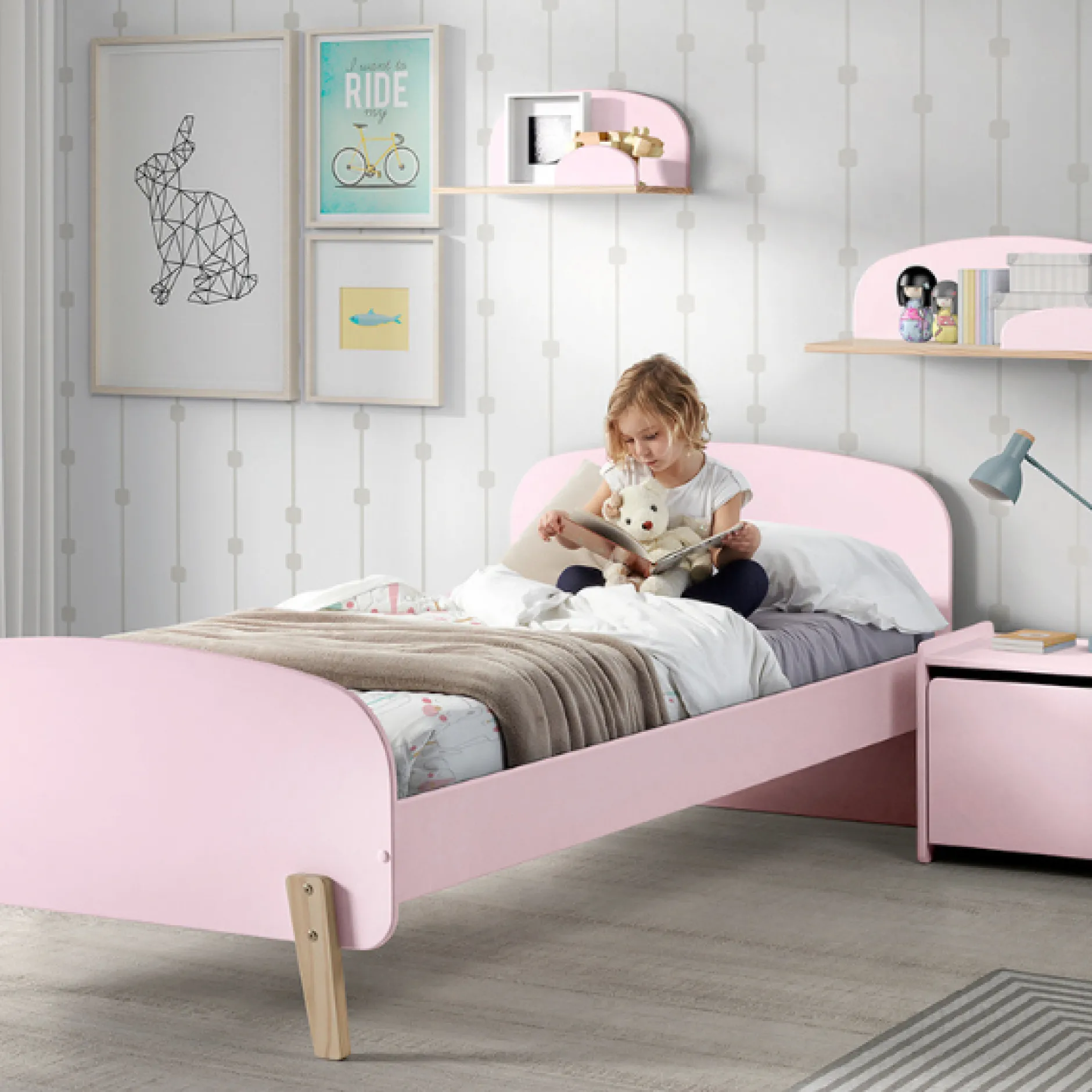 Kinderzimmer Kombination 4 Kiddy-pink