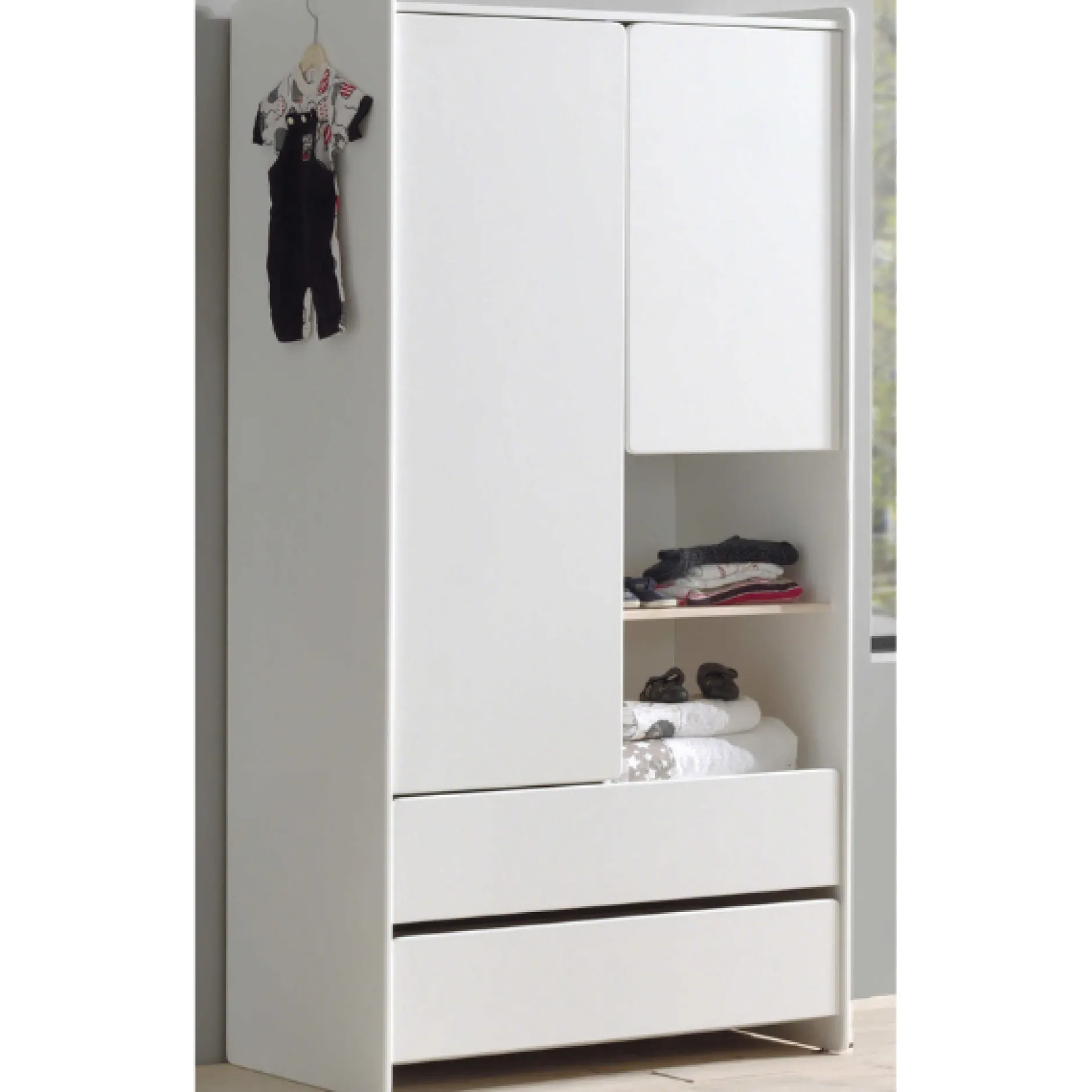 Kinderzimmer Kombination 10 Kiddy-weiß