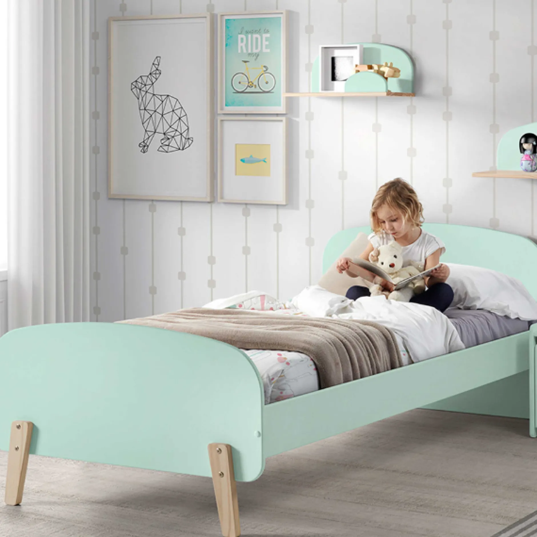 Kinderzimmer Kombination 3 Kiddy-mintgrün