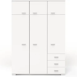 Kinderzimmerkombination Leo/Galaxy | Etagenbett, Bett-Schubladen-Set, Kleiderschrank