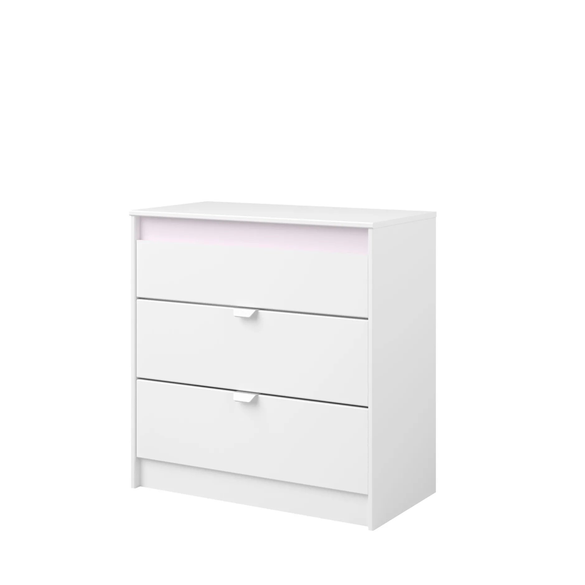 Kinderzimmer Rue | Einzelbett, Nachttisch-Set, Nachttisch, Kleiderschrank, Kommode