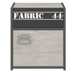 Kinderzimmer-Set Fabric | Kinderbett, Bettschubladen-Set, Nachttisch, Kleiderschrank, Kommode