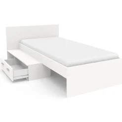 Kinderzimmer-Set Galaxy | Einzelbett, Schreibtisch | Weiß