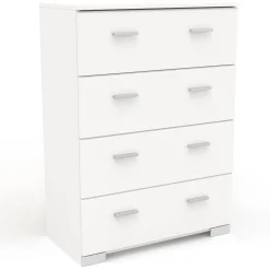 Kinderzimmer-Set Galaxy | Einzelbett, Kommode, Schreibtisch, Kleiderschrank, Nachttisch | Weiß