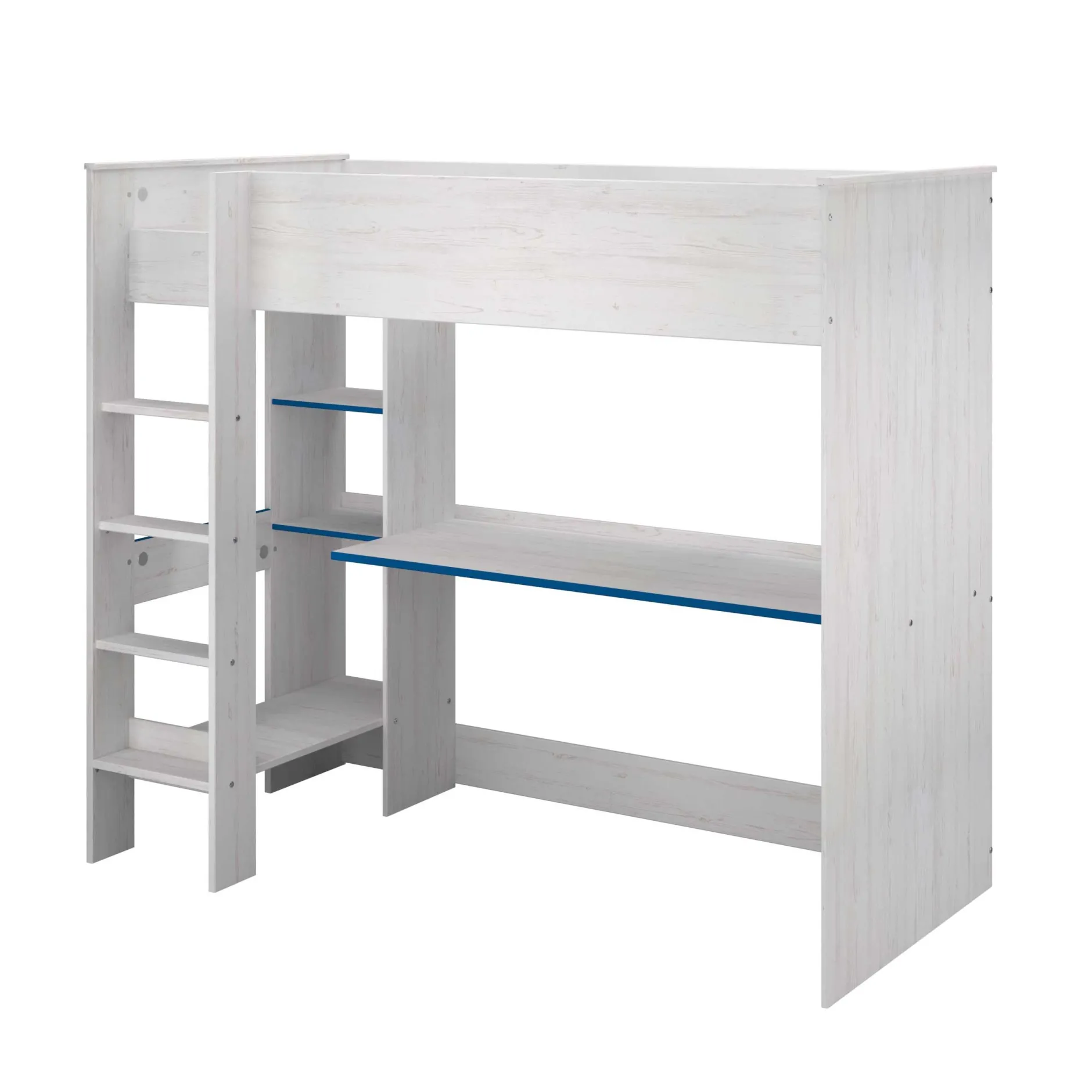 Kinderzimmer-Set Smoozy | Hochbett und Kommode | Weiß