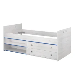 Kinderzimmer-Set Smoozy | Kinderbett, Kleiderschrank und Nachttisch | Weiß