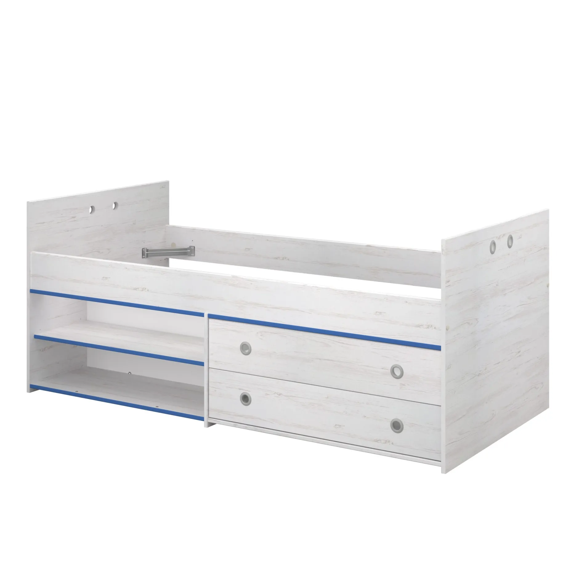 Kinderzimmer-Set Smoozy | Kinderbett, Kleiderschrank und Nachttisch | Weiß