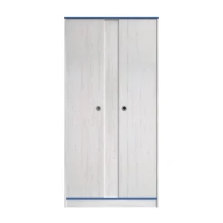 Kinderzimmer-Set Smoozy | Kinderbett, Schreibtisch, Nachttisch, Kleiderschrank | Weiß