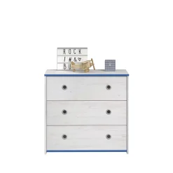 Kinderzimmer-Set Smoozy | Kinderbett, Kleiderschrank, Kommode und Nachttisch | Weiß