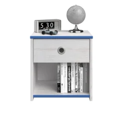 Kinderzimmer-Set Smoozy | Kinderbett, Kleiderschrank, Kommode und Nachttisch | Weiß