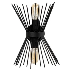 Kirpi Wandleuchte | METALLGEHÄUSE | Schwarz