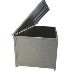 Kissenbox Romario Gescova - Aluminium - 170x88x85cm - Grau