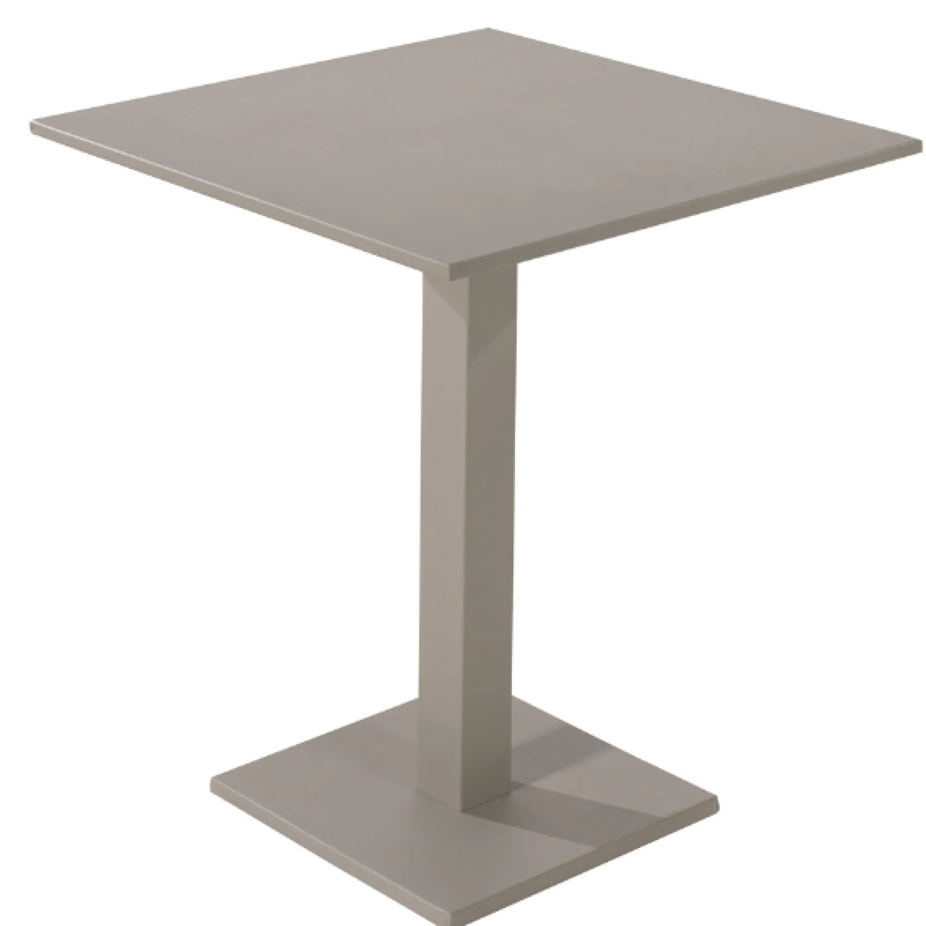 Klappbarer Gartentisch Fremantle Gescova - Aluminium Beige - 70x70x75cm