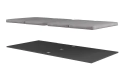 Klappbarer Lattenrost mit Sitzkissen für Hochbett Graham 90x200cm