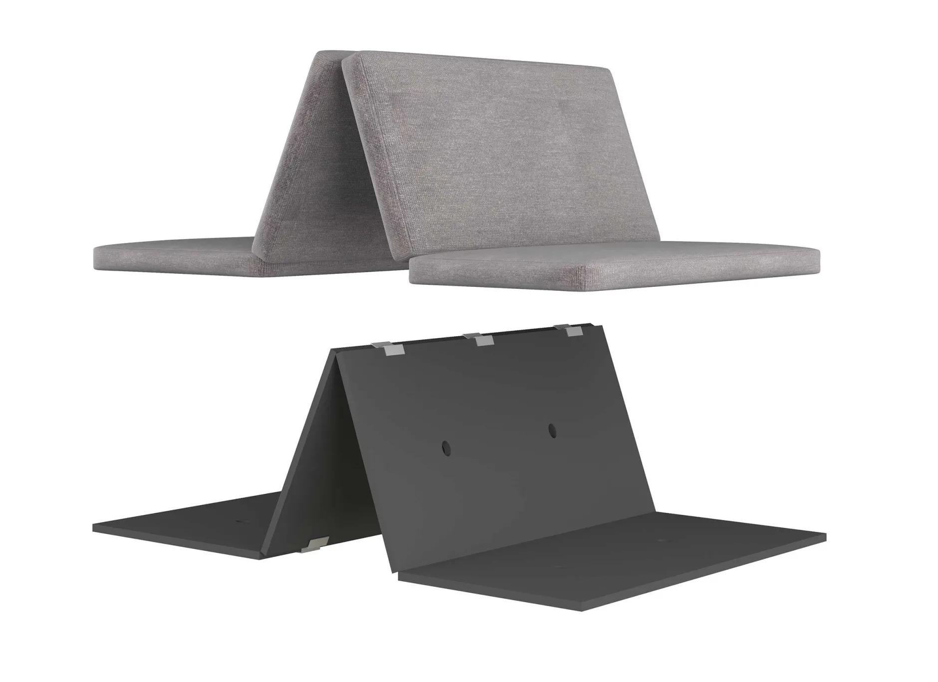 Klappbarer Lattenrost mit Sitzkissen für Hochbett Graham 90x200cm