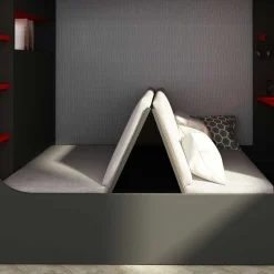 Klappbarer Lattenrost mit Sitzkissen für Hochbett Graham 120x200cm