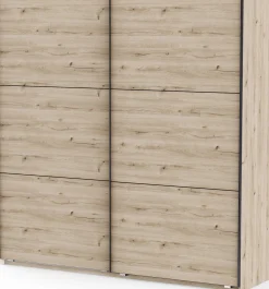 Kleiderschrank Alhambra - 221x60x224cm - Eiche Dekor