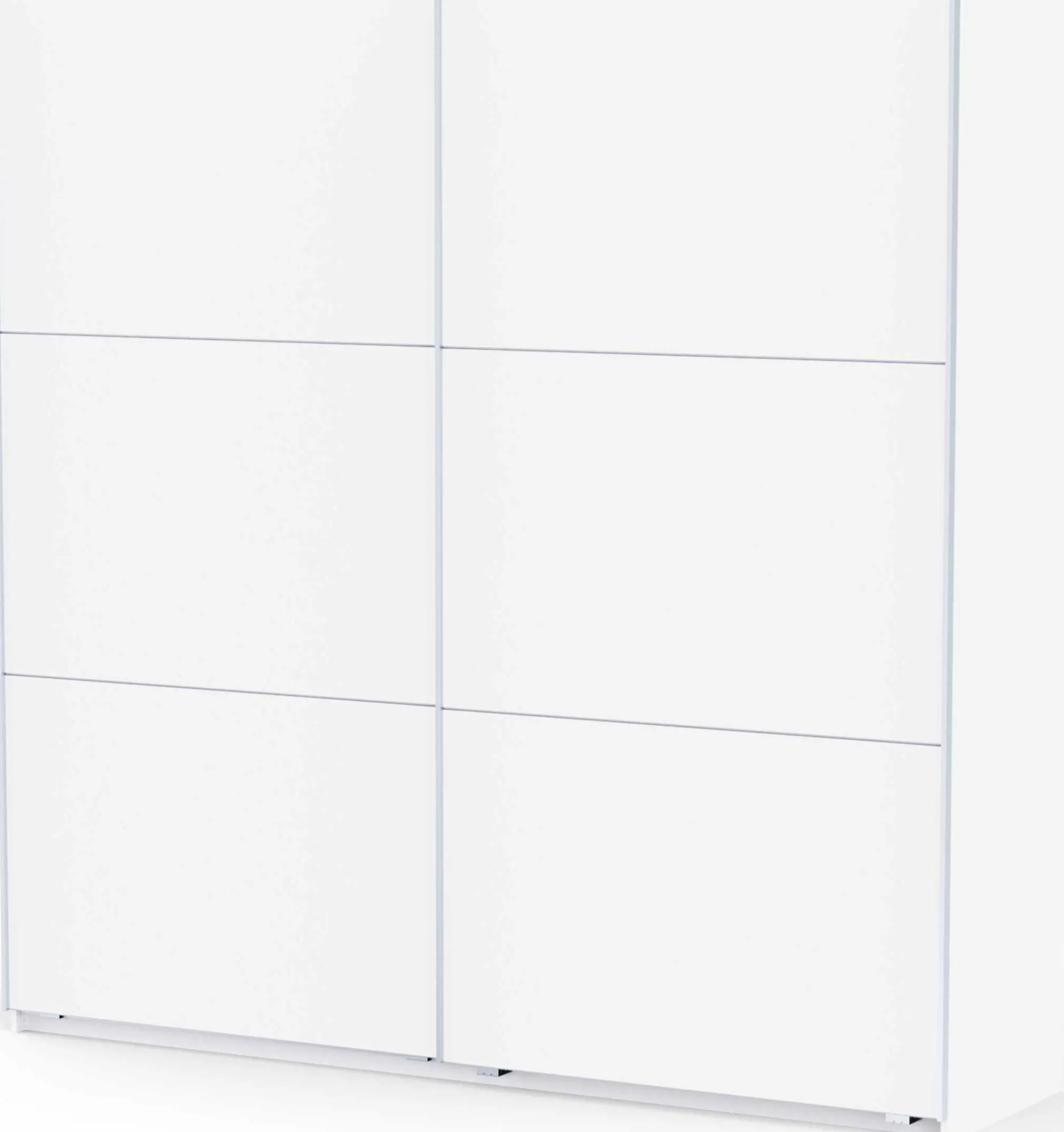 Kleiderschrank Alhambra - 221x60x224cm - weiß