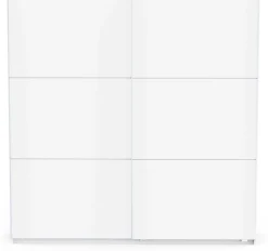 Kleiderschrank Alhambra - 221x60x224cm - weiß