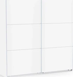 Kleiderschrank Alhambra - 221x60x224cm - weiß