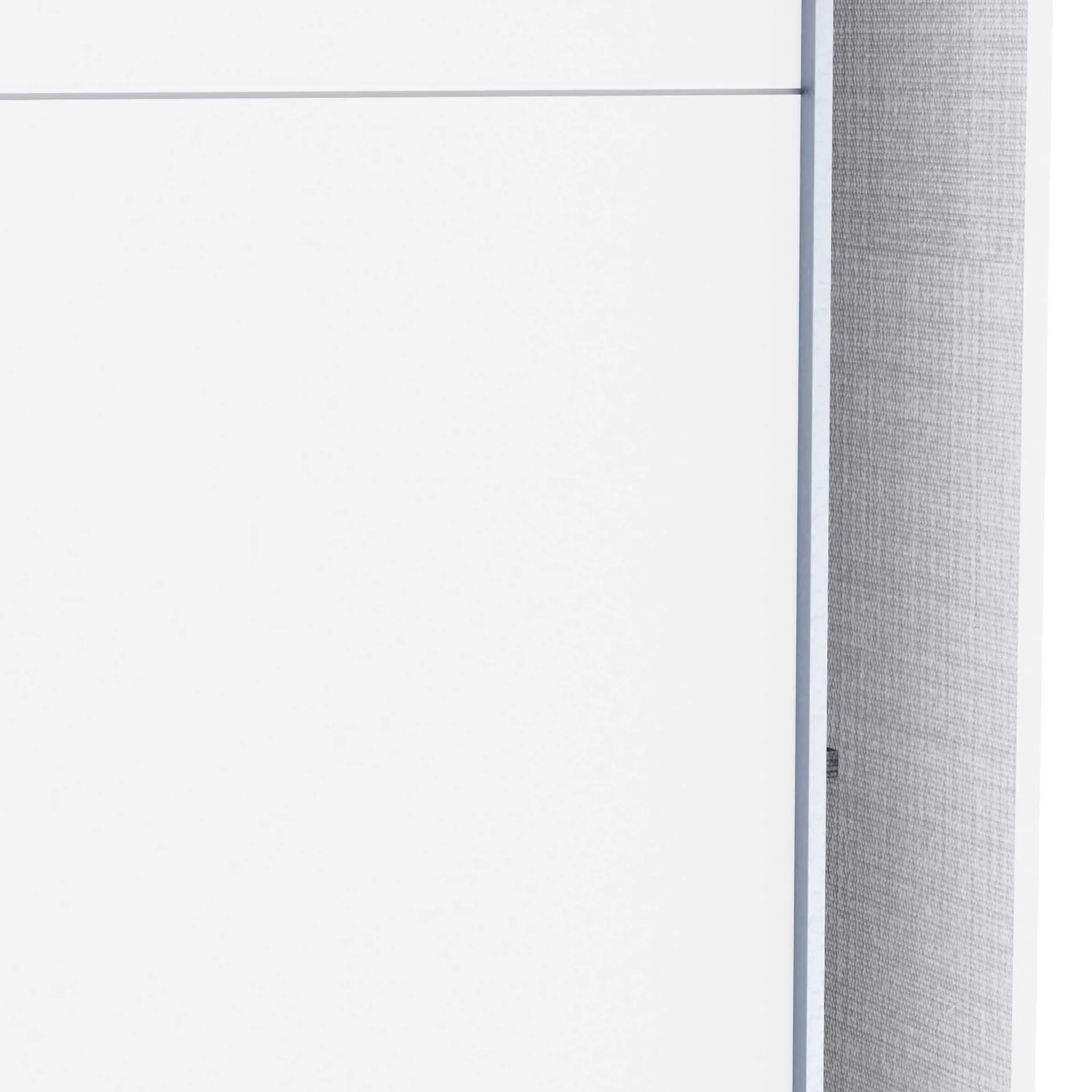 Kleiderschrank Alhambra - 221x60x224cm - weiß