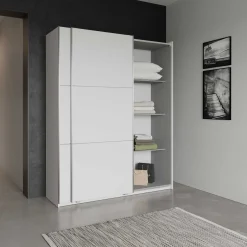 Kleiderschrank Alhambra - 178x60x224cm - weiß