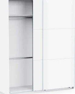 Kleiderschrank Alhambra - 178x60x224cm - weiß