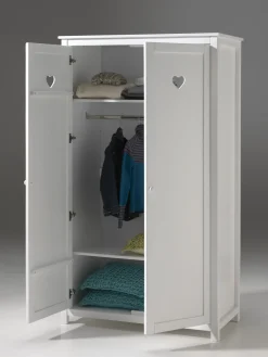 Kleiderschrank Amori Mädchen 2-türig - weiß