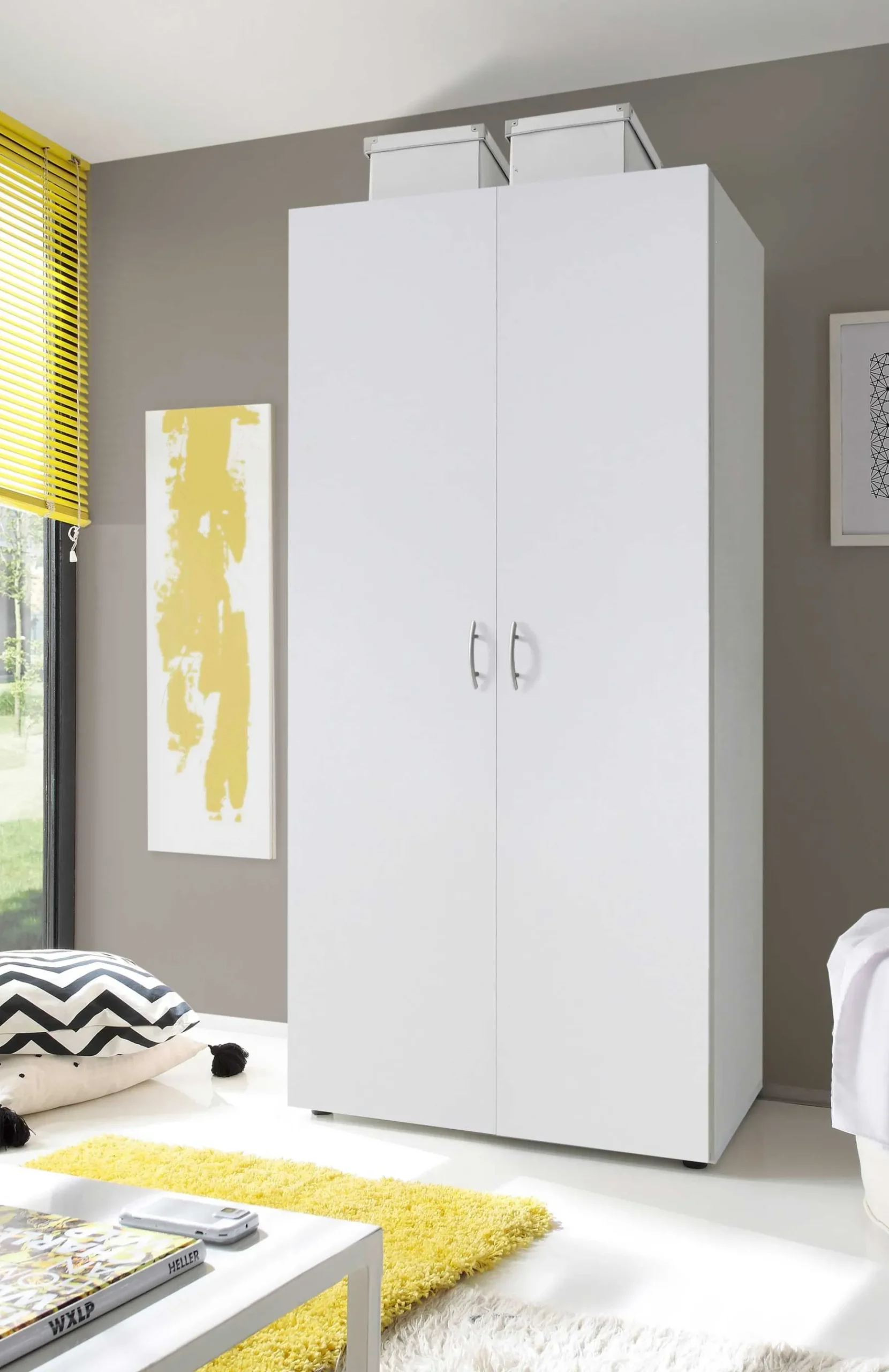 Kleiderschrank Base | 80 x 52 x 177 cm | Weiß